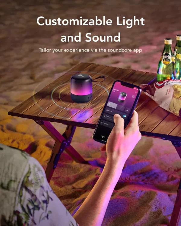 اسپیکر بلوتوثی انکر Anker Soundcore GLOW Mini مدل A3136 - تصویر 3