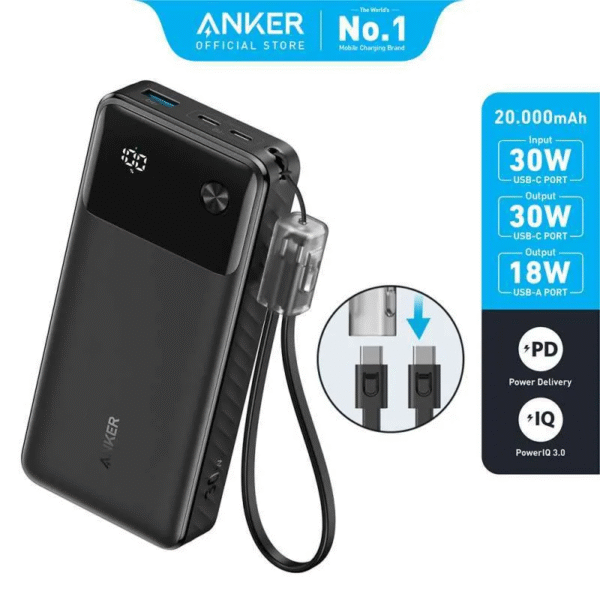 پاوربانک 20 هزار میلی آمپر انکر Anker Powercore Power bank 20000mAh A1384 - تصویر 2